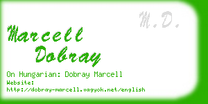 marcell dobray business card